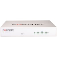 Fortinet FortiWifi FWF-61F Network Security/Firewall Appliance - 10 Port - 10/100/1000Base-T - Gigabit Ethernet - Wireless LAN IEEE 802.11ac - SHA-256, AES (256-bit) - 200 VPN - 9 x RJ-45 - 1 Year 24x7 FortiCare Support + FortiGuard Unified Threat Protection - Desktop, Rack-mountable