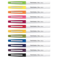 Stylo à pointe poreuse Flair Paper Mate - Gras Pointe de stylo - Ink Couleurs de couverture assorties - 12 / emballage