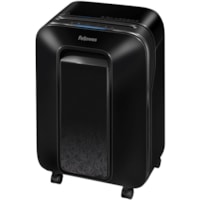 Fellowes LX170 Cross-cut Shredder - Continuous Shredder - Cross Cut - 12 Per Pass - for shredding Staples, Paper, Paper Clip, Credit Card, Junk Mail - 10 Minute Run Time - Black