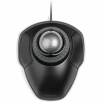 Kensington Orbit Trackball with Scroll Ring - Space Gray Ball - Optical - Cable - Black - USB - Scroll Ring - Symmetrical