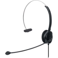 Manhattan Mono On-Ear Headset (USB), Microphone Boom (padded), Retail Box Packaging, Adjustable Headband, In-Line Volume Control, Ear Cushion, USB-A for both sound and mic use, cable 1.5m, Three Year Warranty - Mono - USB Type A - Wired - 32 Ohm - 20 Hz to 20 kHz - On-ear - Monaural - Supra-aural - 