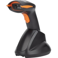 Manhattan Wireless 2D Handheld Barcode Scanner, 250mm Scan Depth, up to 80m effective range (line of sight), Max Ambient Light 100,000 lux (sunlight), Black, Three Year Warranty, Box - Wireless Connectivity - 9.84" (250 mm) Scan Distance - 1D, 2D - CCD - Hospitality, Logistics, Industrial, Warehouse