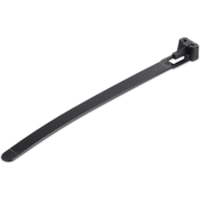 Attache de câbles - Noir - 100 / emballage emballage StarTech.com - Collier pour câble - Noir - 100 / emballage - 4,9 po (124,46 mm) Longueur - Nylon 66