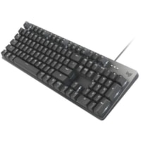 Logitech K845 Mechanical Illuminated Corded Aluminum Keyboard (TTC Blue) - Brown Box - Cable Connectivity - USB Interface - Rugged - English - Windows - Mechanical Keyswitch