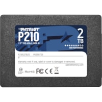 Disque SSD P210 P210S2TB25 2 To - 2.5" Interne - SATA (SATA/600) Patriot Memory - Ordinateur de bureau Appareil compatible - 960 To TBW - 520 Mo/s Taux de transfer maximale en lecture - 3 Année Garantie