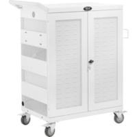 Tripp Lite by Eaton CSC32ACWHG Hospital-Grade 32-Device UV Charging Cart, White - 2 Shelf - 4 Casters - Steel - 34.8" (883.92 mm) Width x 21.6" (548.64 mm) Depth x 42.3" (1074.42 mm) Height - Steel Frame - White - For 32 Devices - 1 Each