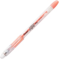 Pentel Arts Milky Pop Rollerball Pen - 0.8 mm (0.03") Medium Pen Point - Pastel Orange Ink - Gel-based - Metal Tip - 1