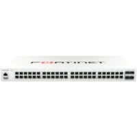 Fortinet FortiSwitch FS-148F Ethernet Switch - 48 Ports - Manageable - Gigabit Ethernet, 10 Gigabit Ethernet - 10/100/1000Base-T, 10GBase-X - 2 Layer Supported - Modular - 57 W Power Consumption - Optical Fiber, Twisted Pair - 1U - Rack-mountable - Lifetime Limited Warranty