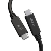 Câble de transfert de données 3,3 pi (1 m) USB-C Acer - 3,3 pi (1 m) USB-C Câble de transfert de données pour Chromebook, Moniteur - Noir