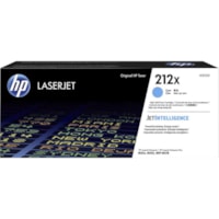 HP - Cartouche toner 212X D'origine Élevé Rendement Laser - Cyan - 1 chaque - 10 000 pages