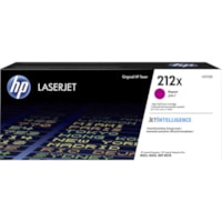 HP - Cartouche toner 212X D'origine Élevé Rendement Laser - Magenta - 1 chaque - 10 000 pages