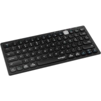 Clavier - Sans fil Connectivité - USB Interface - Noir Kensington - Sans fil Connectivité - Bluetooth/RF - 2,40 GHz - USB Interface - Multimédia Raccourci-clavier(s) - Ordinateur, Tablette, Smartphone - Windows, Mac OS, iOS, ChromeOS - Ciseaux Pavé Numérique - AAA 