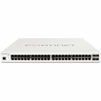 Fortinet FortiSwitch FS-248E-POE Ethernet Switch - 48 Ports - Manageable - Gigabit Ethernet - 1000Base-X, 10/100/1000Base-T - 3 Layer Supported - Modular - 4 SFP Slots - 457.46 W Power Consumption - 370 W PoE Budget - Optical Fiber, Twisted Pair - PoE Ports - 1U - Rack-mountable - Lifetime Limited W