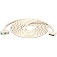 Black Box KVM User Cable - Keyboard/Monitor/Mouse Cable - PC (PS/2), Coax, 20-ft. (6.0-m) - 20 ft Coaxial Network Cable - Beige - 1 Each