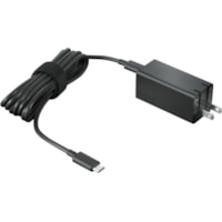 Lenovo 65W USB-C GaN Adapter - 65 W - 120 V AC, 230 V AC Input - 9 V DC, 12 V DC, 15 V DC, 20 V DC, 5 V DC Output - Black