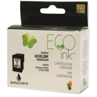 Eco Ink Cartouche d'encre - Remanufacturée pour Hewlett Packard N9K04AN / 65XL - Noir - 300 Pages - 1 Paquet