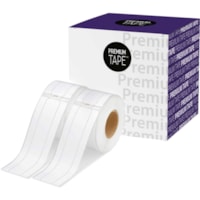 Premium Tape File Folder Labels - Alternative for Dymo 30327 - 9/16" x 3-7/16" (14 mm x 87 mm) - Black on White - 130 Labels / Roll - 2 Rolls / Pack - 1 Pack