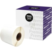 Premium Tape Shipping Labels - Alternative for Dymo 30323 - 2-1/8" x 4" (54 mm x 102 mm) - Black on White - 220 Labels / Roll - 1 Roll / Pack - 1 Pack