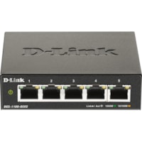 Commutateur Ethernet DGS-1100 DGS-1100-05V2 5 Ports Gérable - Gigabit Ethernet - 1000Base-T D-Link - 5 Ports - Gérable - Gigabit Ethernet - 1000Base-T - 2 Couche supportée - 3,42 W Consommation d'énergie - Paire torsadée - Bureau - À vie Garantie limitée