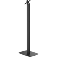 CTA Digital Premium Thin Profile Floor stand with VESA plate and Base (Black) - Floor Stand - Metal, Powder Coated Steel - Black