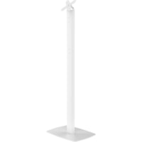 CTA Digital Premium Thin Profile Floor stand with VESA plate and Base (White) - Floor Stand - Metal, Powder Coated Steel - White