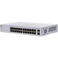 Commutateur Ethernet 110 CBS110-24T 24 Ports Cisco - 24 Ports - 2 Couche supportée - Modulaire - 2 Emplacements SFP - 16,34 W Consommation d'énergie - Paire torsadée, Fibre Optique - Bureau, Fixation au mur, Montable en rack - À vie Garantie limitée