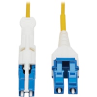 Tripp Lite by Eaton N381L-10M 400Gb Duplex Singlemode 9/125 OS2 Fiber Optic Cable, Yellow, 10 m - 32.8 ft (10 m) Fiber Optic Network Cable for Network Device, Transceiver, Patch Panel, Network Switch - First End: 2 x CS Network - Male - Second End: 2 x LC/UPC Network - Male - 400 Gbit/s - LSZH - 9/1