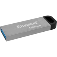 Clé USB DataTraveler Kyson DTKN 128 Go USB 3.2 (Gen 1) Type A - Argenté Kingston - 128 Go - USB 3.2 (Gen 1) Type A - 200 Mo/s Vitesse de Lecture - 60 Mo/s Vitesse d'écriture - Argenté - 5 Année Garantie - 1 Pièce