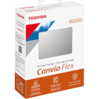 Disque dur Canvio Flex HDTX110XSCAA 1 To Portable - Externe - Argenté Toshiba - Tablette Appareil compatible - USB 3.0