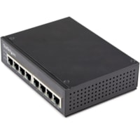 StarTech.com Industrial 8 Port Gigabit PoE Switch 30W - Power Over Ethernet Switch - GbE POE+ Network Switch - Unmanaged - IP-30 - 8 Port Gigabit PoE switch 30W PSE power per port to devices w/GbE on Cat5e/6 - Power over Ethernet Network IEEE 802.3af/at |10/100/1000 Mbps |Unmanaged |Alarm Relay |DIN