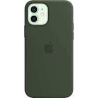 Apple iPhone 12 | 12 Pro Silicone Case with MagSafe- Cyprus Green - For Apple iPhone 12, iPhone 12 Pro Smartphone - Cyprus Green - Silky, Soft-touch - Scratch Resistant, Drop Resistant - Silicone, MicroFiber - 1 Pack