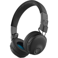 JLab Studio Wireless On-Ear Headphones - Stereo - Wireless - Bluetooth - 30 ft - 32 Ohm - 20 Hz to 20 kHz - Over-the-head - Binaural - Circumaural - MEMS Technology Microphone - Black