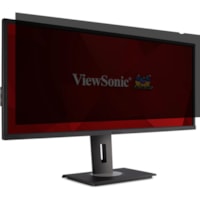 Filtre d'écran de confidentialité Résistant aux rayures - clair, Noir - 1 ViewSonic - Pour 34 po Écran large LCD Moniteur - 21:9 - Résistant aux rayures - Résistant aux rayures - 1