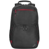 Étui de transport Essential Plus Durci (Sac à dos) pour 15,6 po Ordinateur Portable - Noir Lenovo - Résistant aux intempéries, Résistant à l'usure - Nylon balistique, Polytéréphtalate d'éthylène, Polyester Corps - Grip de main, Bandouli&egra