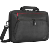 Étui de transport Essential Plus Durci (Porte-documents) pour 15,6 po Ordinateur Portable - Noir Lenovo - Résistant aux intempéries, Résistant à l'usure - Nylon balistique Corps - Logo ThinkPad - Sangle de bagage, Bandoulière, Grip de main, Sangle de transport, Poign