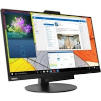 Moniteur LED ThinkCentre TIO27 27 po Classe Webcam WQHD - 16:9 - Noir Lenovo - 27 po Visible - Technologie IPS - WLED Rétroéclairage - 2560 x 1440 - 16,7 Millions de Couleurs - 350 cd/m² - 4 ms - 60 Hz Fréquence de rafraîchissement - Hauts-Parleurs - HDMI - DisplayPort