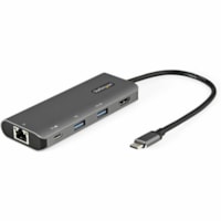 Station d'accueil USB 3.1 (3.1 Gen 2) Type C pour Notebook/Tablette/Station de travail/Moniteur - 100 W - Gris StarTech.com - pour Notebook/Tablette/Station de travail/Moniteur - 100 W - USB 3.1 (3.1 Gen 2) Type C - 1 Écrans supportées - 4K - 3840 x 2160 - 3 x Ports USB - 1 x Ports USB Type-A