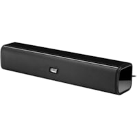 Adesso Xtream S5 2.0 Portable Sound Bar Speaker - 10 W RMS - Black - 160 Hz to 18 kHz - USB - 1