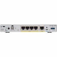 Cisco C1101-4P Router - Refurbished - 1 Ports - Gigabit Ethernet - Rack-mountable, Desktop - 1 Year