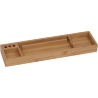 Merangue Desk Tray - 4 Compartment(s) - Desktop - Bamboo - 1 Each