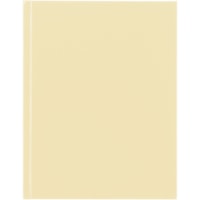 Blueline Pastel Notebook - Vanilla - 150 Pages - Blue Margin - 0.93" (23.50 mm) Height x 0.72" (18.40 mm) Width - Durable Cover, Acid-free Paper, Sturdy, Hard Cover - Recycled