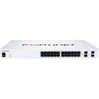 Commutateur Ethernet FortiSwitch 100 124F-FPOE 24 Ports Gérable - Gigabit Ethernet, 10 Gigabit Ethernet - 10/100/1000Base-T, 10GBase-X Fortinet - 24 Ports - Gérable - Gigabit Ethernet, 10 Gigabit Ethernet - 10/100/1000Base-T, 10GBase-X - 2 Couche supportée - Modulaire - 451,30 W