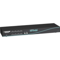 Boîtier de commutation KVM ServSwitch Black Box - 8 Ordinateur(s) - 2 Utilisateur(s) local - 1600 x 1280 - Port de gestion - 1U - Montable en rack