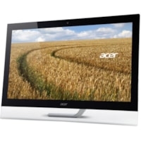 Acer T272HUL 27" Class LCD Touchscreen Monitor - 16:9 - 5 ms - 27" Viewable - 2560 x 1440 - WQHD - IPS Technology with Advanced Hyper Viewing Angle (AHVA) - Adjustable Display Angle - 1.07 Billion Colors - 350 cd/m² - LED Backlight - Speakers - DVI - HDMI - USB - DisplayPort - Black - 3 Year