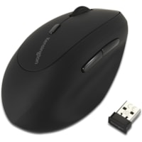 Kensington ProFit Left-Handed Ergo Wireless Mouse - Wireless - Black - USB - 1600 dpi - Scroll Wheel - 6 Button(s) - Left-handed