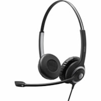 EPOS IMPACT SC 262 Headset - Stereo - Easy Disconnect - Wired - On-ear - Binaural - Noise Cancelling, Electret, Uni-directional, Condenser Microphone - Black