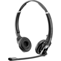 Casque IMPACT SD 30 HS Sans fil Supra-auriculaire Stéréo - Noir EPOS - Stéréo - Sans fil - DECT - 590.6 pi - 150 Hz à 6.80 kHz - Supra-auriculaire - Binaural - Élimination du bruit, Electret, Bi Directionnel, Condensateur Microphone - Noir