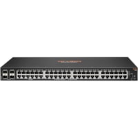 Commutateur Ethernet 6100 6100 48G 4SFP+ 48 Ports HPE - 48 Ports - 3 Couche supportée - Modulaire - 44,20 W Consommation d'énergie - Paire torsadée, Fibre Optique - 1U - Montable en rack, Fixation au mur - À vie Garantie limitée