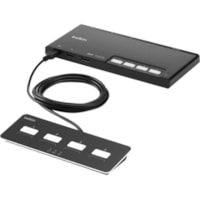 Belkin 4-Port Modular Secure KM Switch PP4.0 W/ Remote - 4 Computer(s) - 1 Local User(s) - 4 x USB - Desktop, Wall Mountable 