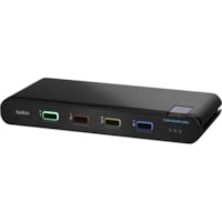 Belkin Universal 2nd Gen Secure KVM Switch, 4-Port Single Head No CAC - 4 Computer(s) - 1 Local User(s) - 3840 x 2160 - 4 x PS/2 Port - 6 x USB - HDMI - DisplayPort - Desktop, Under Table 